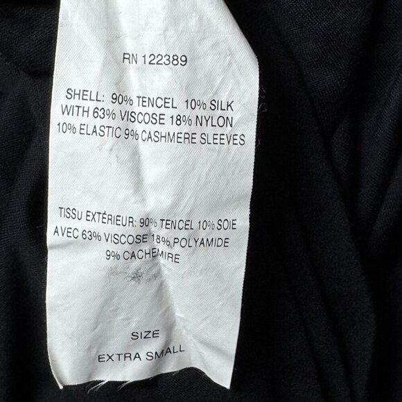 THE ROW black long sleeve midi dress womens size XS Cashmere sleeves - Picture 6 of 8